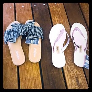 Westloop small size 5/6 women’s sandals 2 pair!